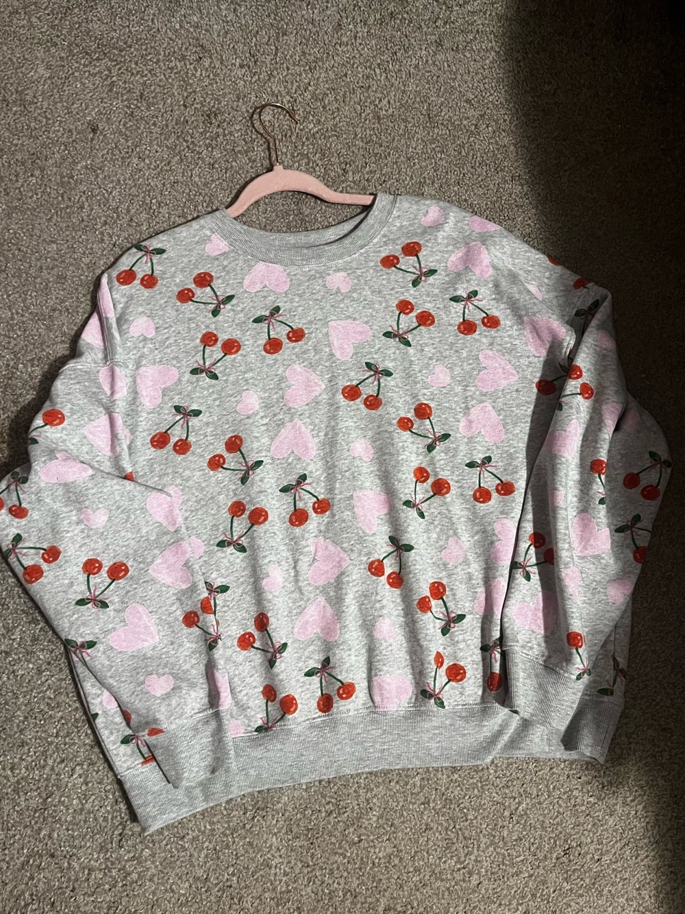 Zoe + Liv Heather Gray Pullover Sweatshirt